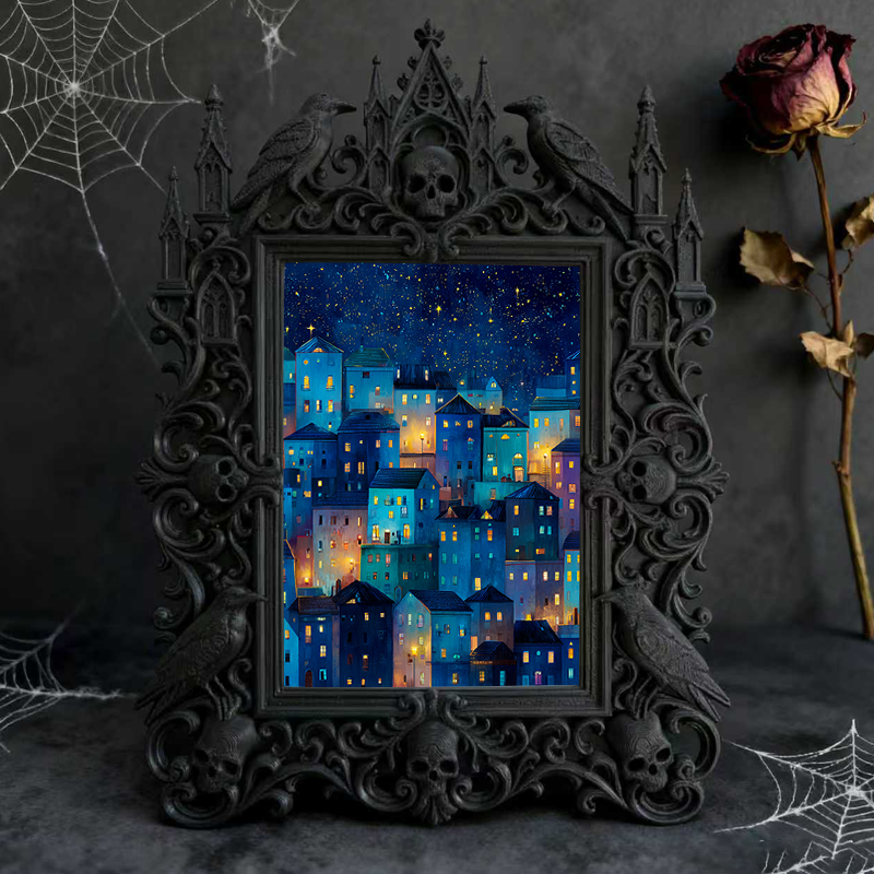 Bestseller Gothic Dark-style Photo Frame | Gothic Perfume Blending Studio Decor, Photo Ornament, Wall-mountable & Tabletop, Waterproof Fragr