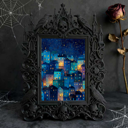 Bestseller Gothic Dark-style Photo Frame | Gothic Perfume Blending Studio Decor, Photo Ornament, Wall-mountable & Tabletop, Waterproof Fragr
