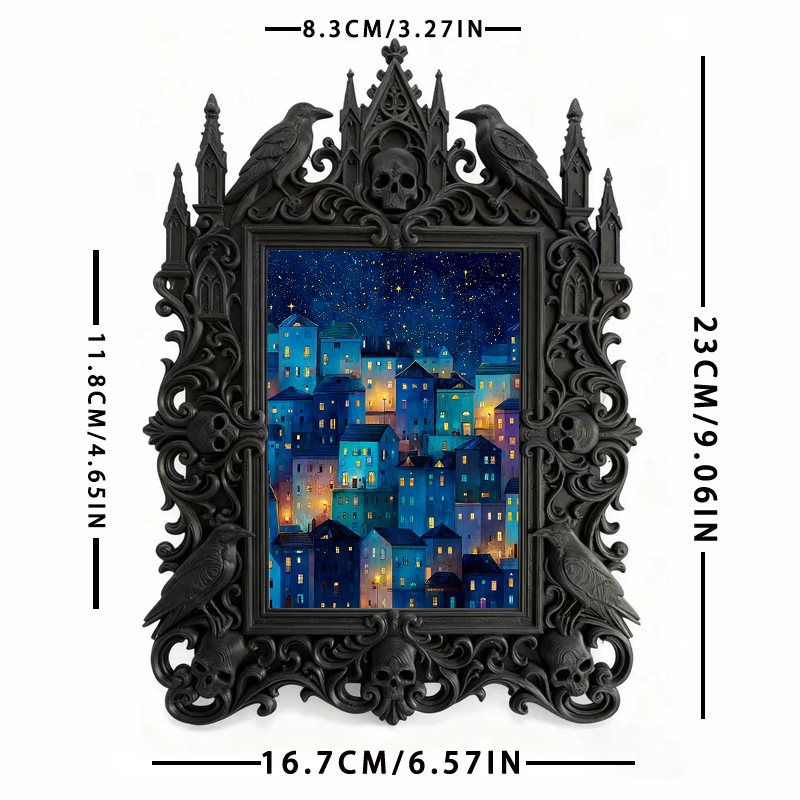 Bestseller Gothic Dark-style Photo Frame | Gothic Perfume Blending Studio Decor, Photo Ornament, Wall-mountable & Tabletop, Waterproof Fragr