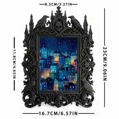 Bestseller Gothic Dark-style Photo Frame | Gothic Perfume Blending Studio Decor, Photo Ornament, Wall-mountable & Tabletop, Waterproof Fragr