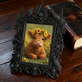 Hot-selling Gothic Dark-style Photo Frame | Gothic Themed Escape Game Booth Decor, Photo Ornament, Wall/Table Dual-use, Waterproof Fun Plast