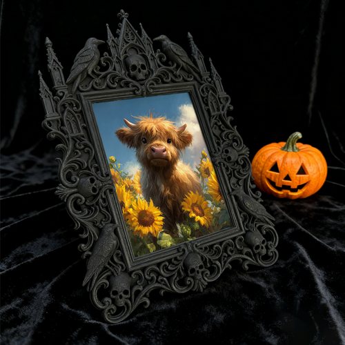 Luxury Gothic Dark-style Photo Frame | Gothic Art Gallery Gift Shop Decor, Photo Ornament, Wall-mountable & Tabletop, Waterproof High-grade 