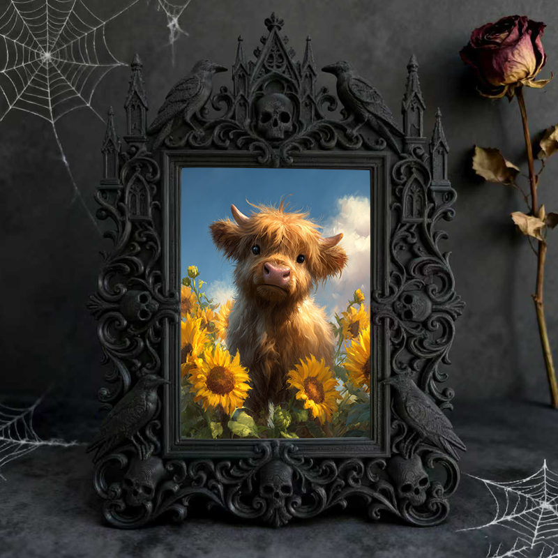 Luxury Gothic Dark-style Photo Frame | Gothic Art Gallery Gift Shop Decor, Photo Ornament, Wall-mountable & Tabletop, Waterproof High-grade 