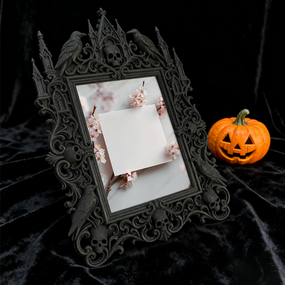 Trendy Gothic Dark-style Photo Frame | Dark Academia Student Lounge Decor, Photo Ornament, Dual-use Display, Waterproof Lightweight Frame