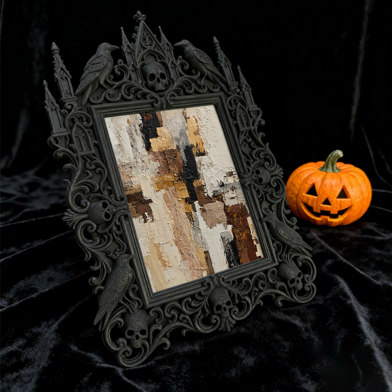 Must-have Gothic Dark-style Photo Frame | Gothic Pet Photography Studio Prop, Photo Ornament, Wall-mountable & Tabletop, Portable Waterproof