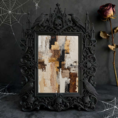 Must-have Gothic Dark-style Photo Frame | Gothic Pet Photography Studio Prop, Photo Ornament, Wall-mountable & Tabletop, Portable Waterproof