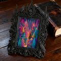Rare Gothic Dark-style Photo Frame | Vampire Cosplay Wig Shop Display, Photo Ornament, Wall/Table Dual-use, High-gloss Waterproof Frame