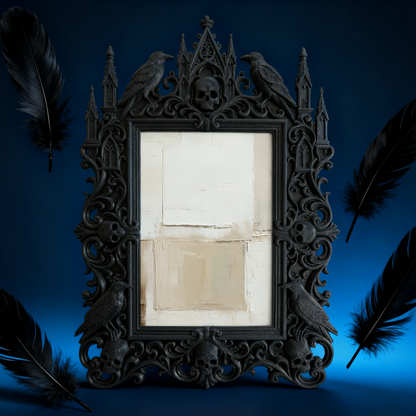 Exclusive Gothic Dark-style Photo Frame | Witchy Herbal Tincture Shop Decor, Photo Ornament, Dual-use Display, Heat-resistant Waterproof Fra