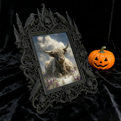 Chic Gothic Dark-style Photo Frame | Gothic Tattoo Aftercare Shop Decor, Photo Ornament, Wall-mountable & Tabletop, Practical Waterproof Fra