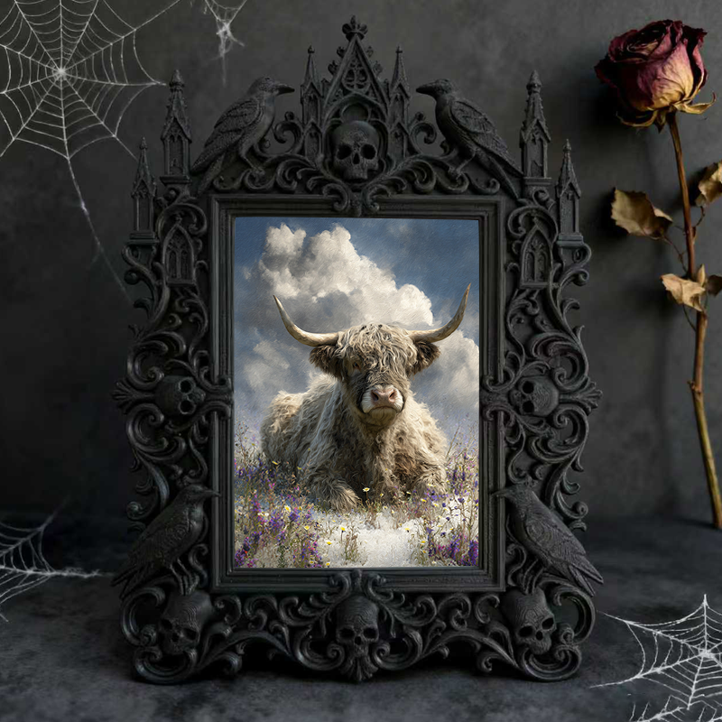 Chic Gothic Dark-style Photo Frame | Gothic Tattoo Aftercare Shop Decor, Photo Ornament, Wall-mountable & Tabletop, Practical Waterproof Fra