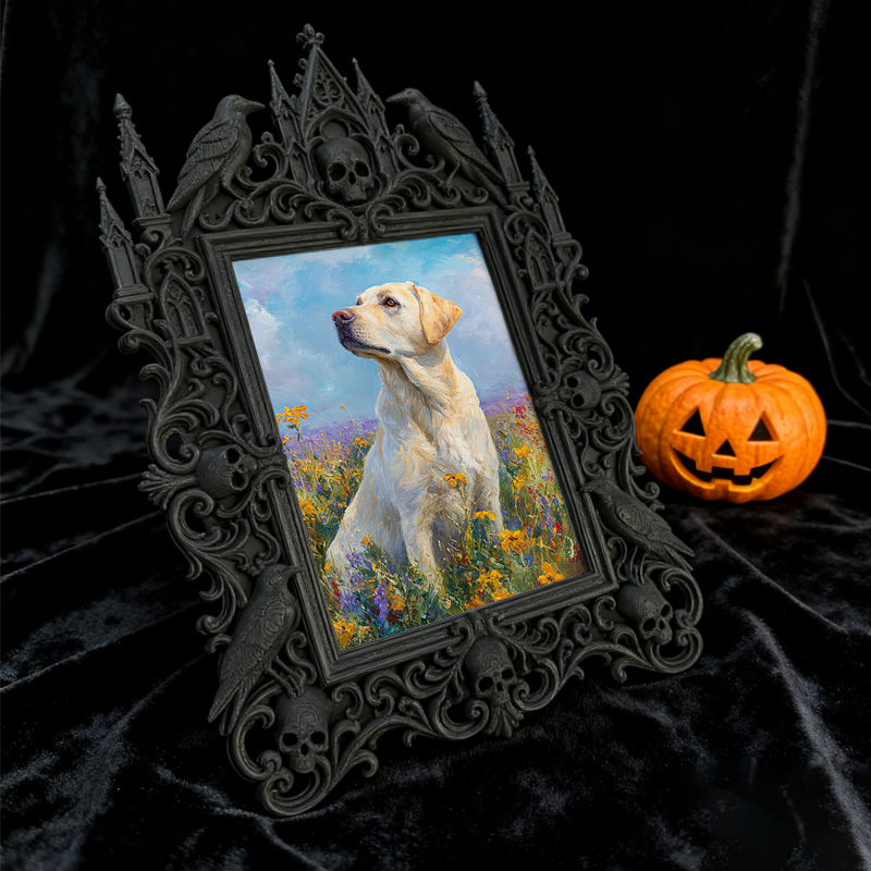 Exclusive Gothic Dark-style Photo Frame | Witchy Spell Jar Making Studio Decor, Photo Ornament, Dual-use Display, Sturdy Waterproof Frame