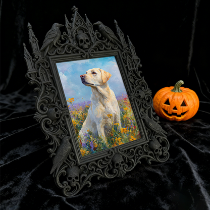 Exclusive Gothic Dark-style Photo Frame | Witchy Spell Jar Making Studio Decor, Photo Ornament, Dual-use Display, Sturdy Waterproof Frame