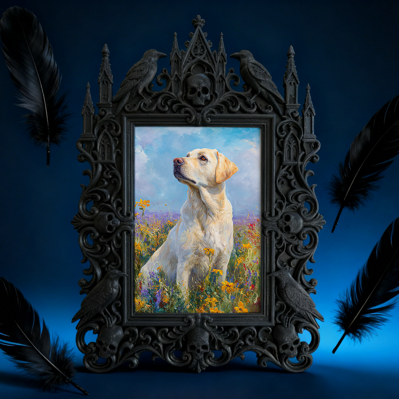 Exclusive Gothic Dark-style Photo Frame | Witchy Spell Jar Making Studio Decor, Photo Ornament, Dual-use Display, Sturdy Waterproof Frame