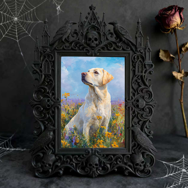 Exclusive Gothic Dark-style Photo Frame | Witchy Spell Jar Making Studio Decor, Photo Ornament, Dual-use Display, Sturdy Waterproof Frame