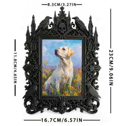 Exclusive Gothic Dark-style Photo Frame | Witchy Spell Jar Making Studio Decor, Photo Ornament, Dual-use Display, Sturdy Waterproof Frame