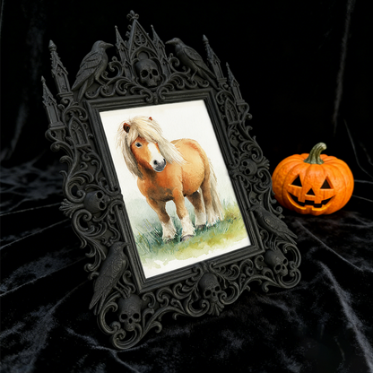 Must-have Gothic Dark-style Photo Frame | Horror Themed Bakery Counter Decor, Photo Ornament, Wall-mountable & Tabletop, Food-safe Waterproo