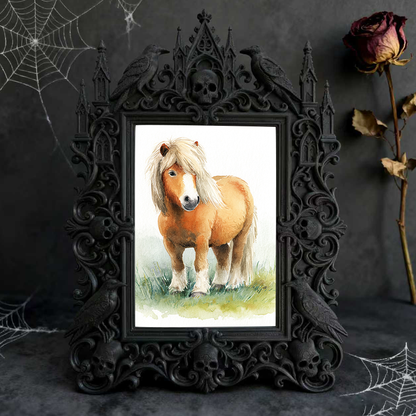 Must-have Gothic Dark-style Photo Frame | Horror Themed Bakery Counter Decor, Photo Ornament, Wall-mountable & Tabletop, Food-safe Waterproo