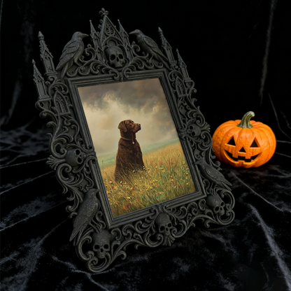 Rare Gothic Dark-style Photo Frame | Vampire LARP Weapon Craft Shop Decor, Photo Ornament, Dual-use Display, Realistic Waterproof Frame