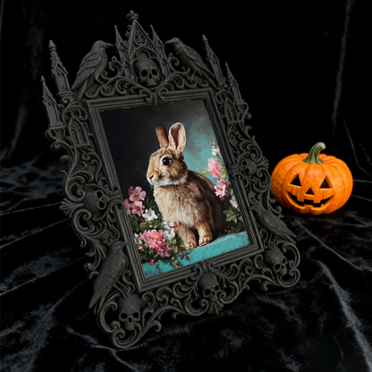 Exclusive Gothic Dark-style Photo Frame | Witchy Crystal Candle Holder Shop Decor, Photo Ornament, Dual-use Display, Sparkly Waterproof Fram