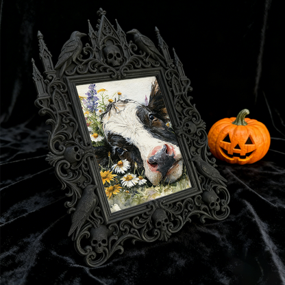 Must-have Gothic Dark-style Photo Frame | Paranormal Podcast Merch Table Decor, Photo Ornament, Wall/Table Dual-use, Brandable Waterproof Fr