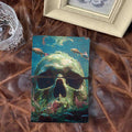 A6 Handmade Notebook with Beautiful Cover Perfect for E Commerce Managers Great for Sales Trends and Inventory Planning with Skull, fish, underwater plants Pattern