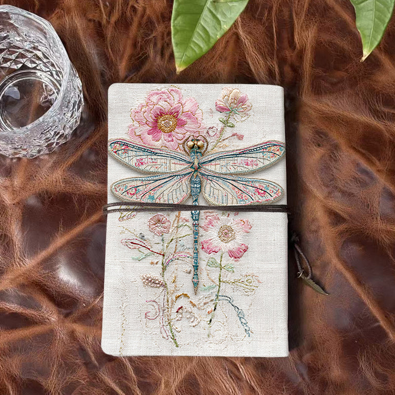 Vintage - Style A6 Handmade Notebook, Metal Loose - leaf Binder, 80 Sheets, Tether Closure with Metal Pendant, Office Must - have with Drag