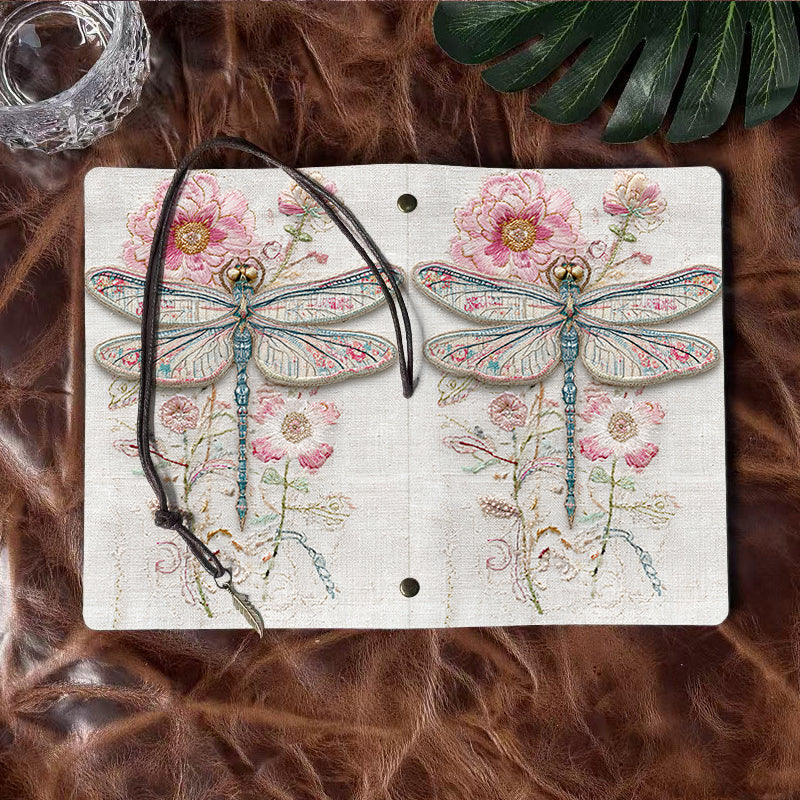 Vintage - Style A6 Handmade Notebook, Metal Loose - leaf Binder, 80 Sheets, Tether Closure with Metal Pendant, Office Must - have with Drag