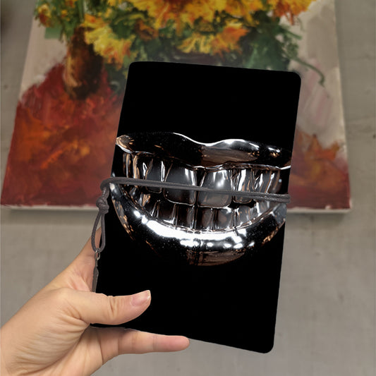  Vintage A6 Home Daily Record Planner Retro Style Great for Daily Life Schedules, Personal Notes & Home Task Logs with Metallic lips and tee