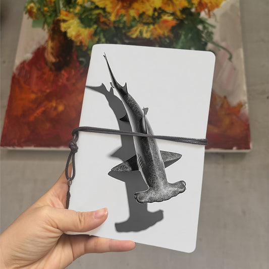  A6 Campus Class Notebook Retro Style, Thick Yellow Paper Perfect for Lecture Notes, Teacher Prep Books & Back-to-College Must-Have with Ham