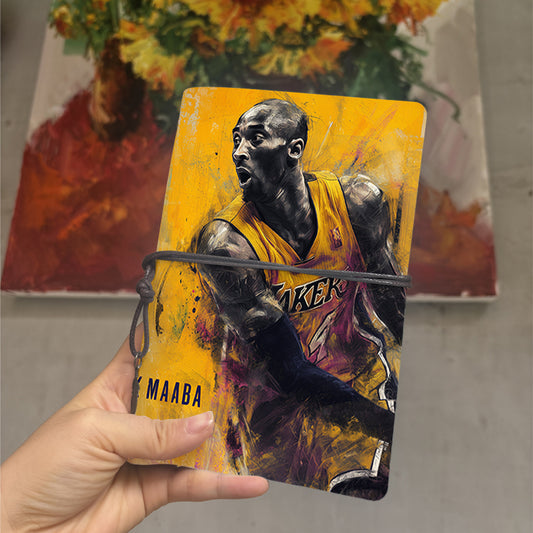  A6 College Lecture Notes Book Durable Design, Thick Paper Ideal for Professor Prep, Class Logs & Back-to-Campus Must-Have with Kobe Bryant,