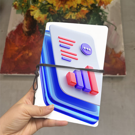  Vintage A6 College Notebook Thick Yellow Paper Great for Class Notes, Teacher Prep Books & Back-to-Campus Use with Document, list, options,