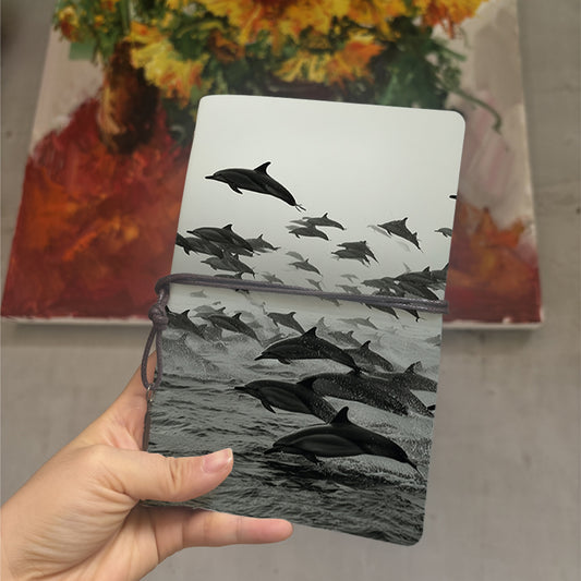  A6 University Lecture Notebook Retro Design, Blank Pages Ideal for Professor Lesson Logs, Class Notes & Back-to-School Essential with Group