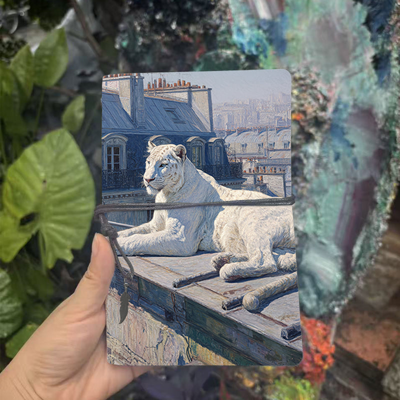  A6 University Class Notebook Vintage Design, Blank Pages Perfect for Lecture Notes, Teacher Lesson Tracking & Back-to-Campus Essential with