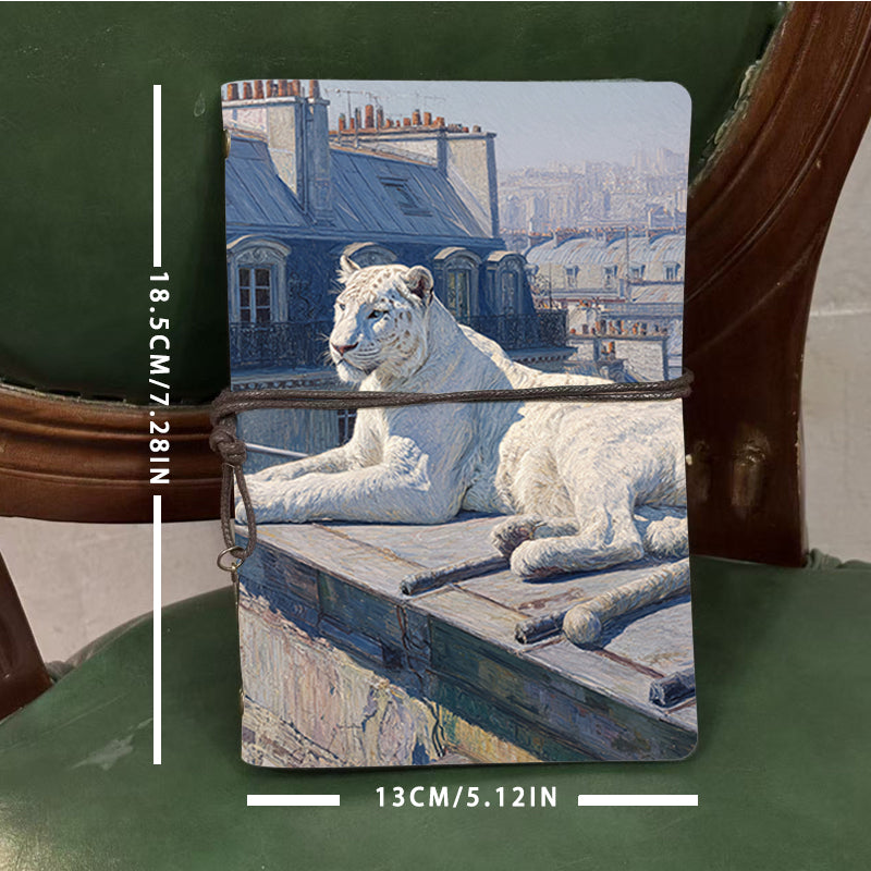  A6 University Class Notebook Vintage Design, Blank Pages Perfect for Lecture Notes, Teacher Lesson Tracking & Back-to-Campus Essential with