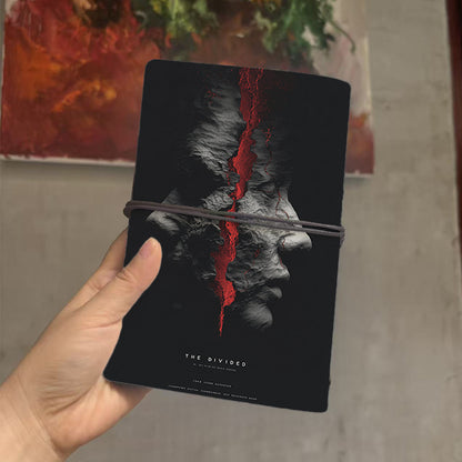  A6 Campus Lecture Notebook Blank Pages, Retro Style Ideal for Teacher Prep Logs, Class Notes & Back-to-School Essential with Cracked face w