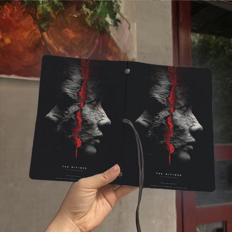  A6 Campus Lecture Notebook Blank Pages, Retro Style Ideal for Teacher Prep Logs, Class Notes & Back-to-School Essential with Cracked face w