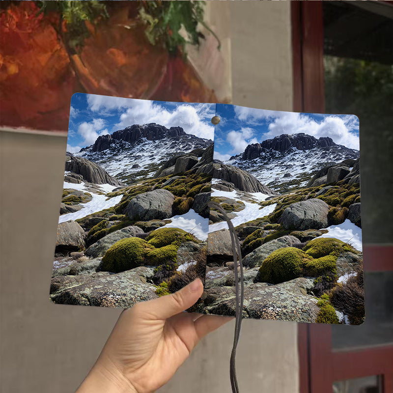  A6 College Teacher Log Book Thick Paper, Durable Perfect for Lesson Plans, Lecture Notes & Back-to-Campus Use with Mountain, rocks, snow, v