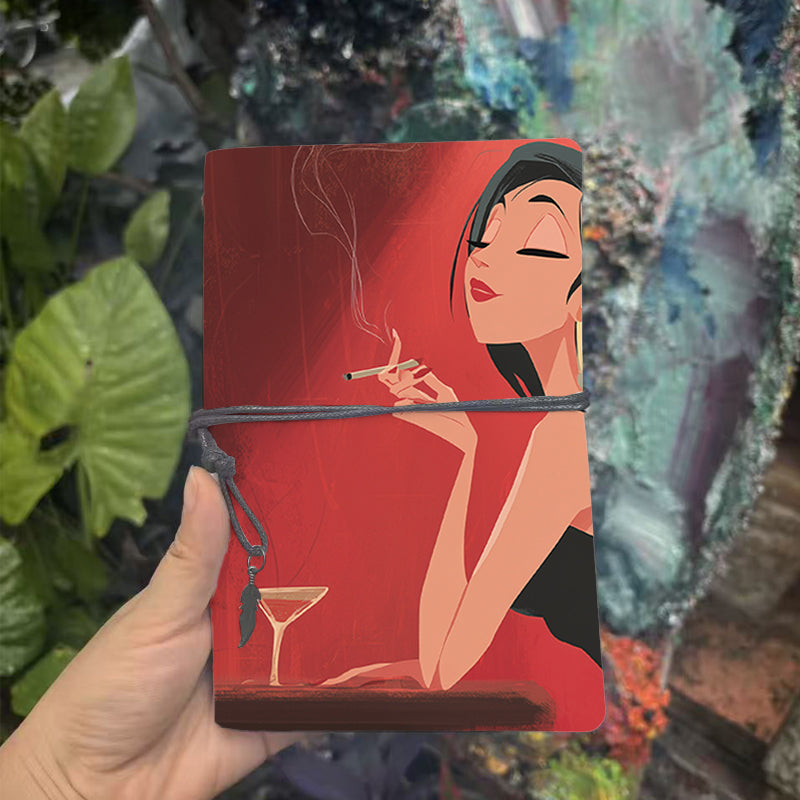  A6 College Class Notes Log Retro Paper, Thick Design Ideal for Teacher Lesson Plans, Lecture Logs & Back-to-School Must-Have with Woman, ci