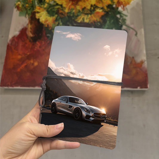  A6 College Class Log Book Blank Pages, Retro Style Ideal for Professor Prep, Lecture Notes & Back-to-School Must-Have with Mercedes - Benz 