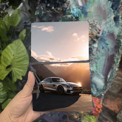  A6 College Class Log Book Blank Pages, Retro Style Ideal for Professor Prep, Lecture Notes & Back-to-School Must-Have with Mercedes - Benz 