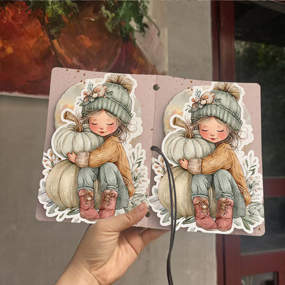  A6 Campus Lecture Notebook Retro Style, Thick Paper Perfect for Class Notes, Teacher Prep Logs & Back-to-Campus Essential with Girl, hat, s