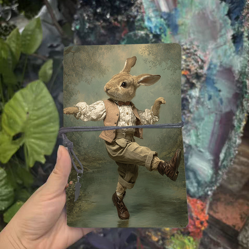  A6 College Lecture Notebook Retro Style, Blank Pages Ideal for Teacher Lesson Tracking, Class Notes & Back-to-School Must-Have with Dancing