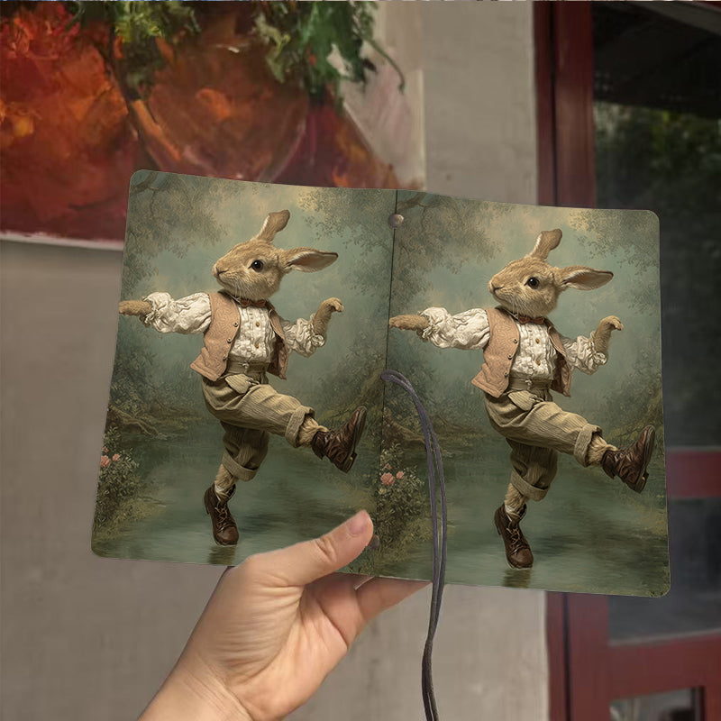  A6 College Lecture Notebook Retro Style, Blank Pages Ideal for Teacher Lesson Tracking, Class Notes & Back-to-School Must-Have with Dancing