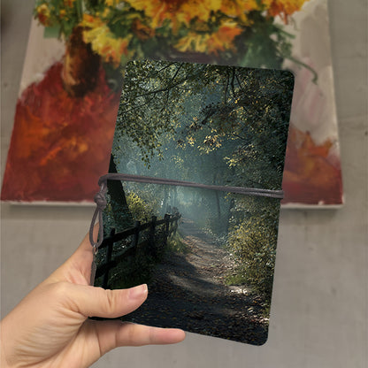  A6 University Teacher Notebook Thick Yellow Paper, Durable Perfect for Lesson Plans, Lecture Logs & Back-to-Campus Essential with Path, fen