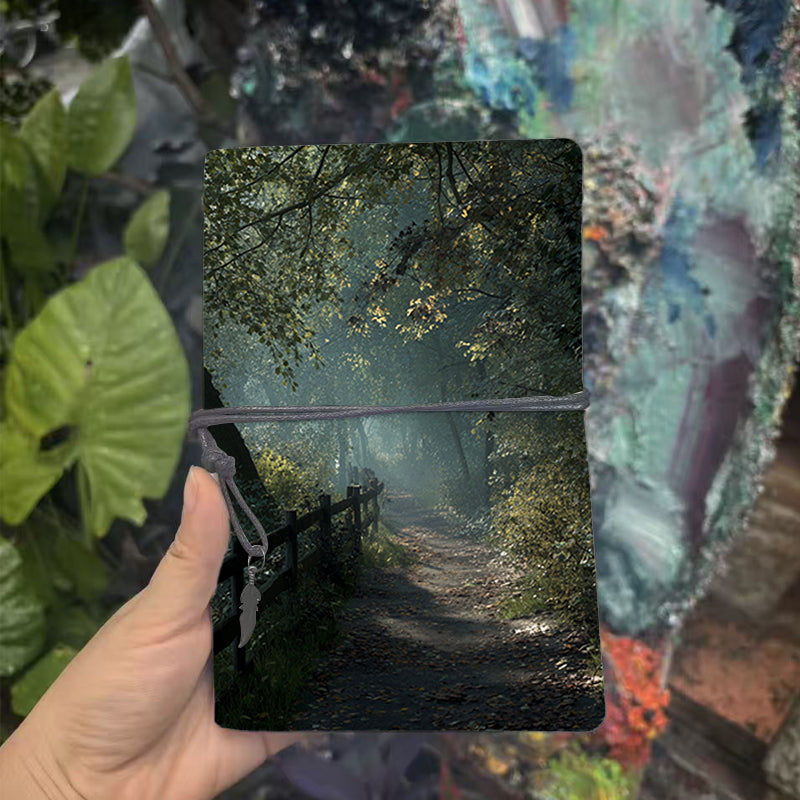  A6 University Teacher Notebook Thick Yellow Paper, Durable Perfect for Lesson Plans, Lecture Logs & Back-to-Campus Essential with Path, fen