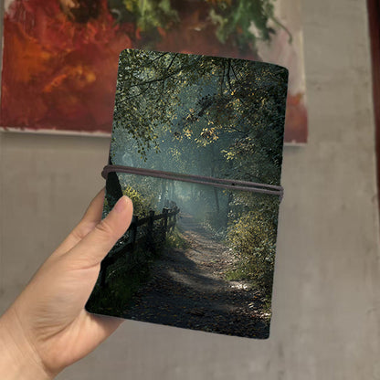  A6 University Teacher Notebook Thick Yellow Paper, Durable Perfect for Lesson Plans, Lecture Logs & Back-to-Campus Essential with Path, fen