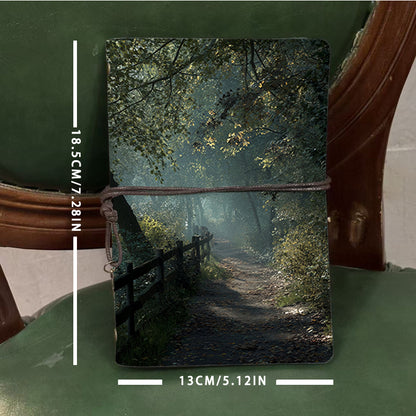  A6 University Teacher Notebook Thick Yellow Paper, Durable Perfect for Lesson Plans, Lecture Logs & Back-to-Campus Essential with Path, fen