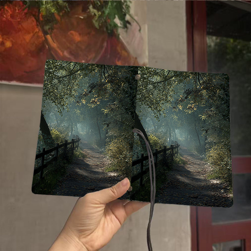  A6 University Teacher Notebook Thick Yellow Paper, Durable Perfect for Lesson Plans, Lecture Logs & Back-to-Campus Essential with Path, fen