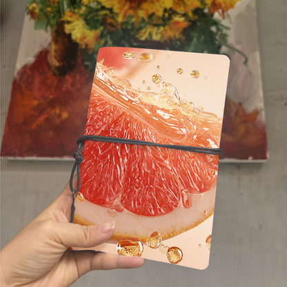  A6 College Teacher Planner Blank Pages, Thick Yellow Paper Perfect for Lesson Plans, Lecture Notes & Back-to-Campus Use with Grapefruit sli