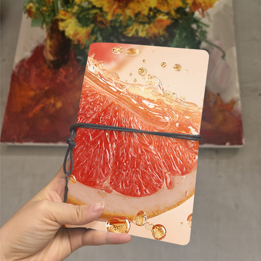  A6 College Teacher Planner Blank Pages, Thick Yellow Paper Perfect for Lesson Plans, Lecture Notes & Back-to-Campus Use with Grapefruit sli